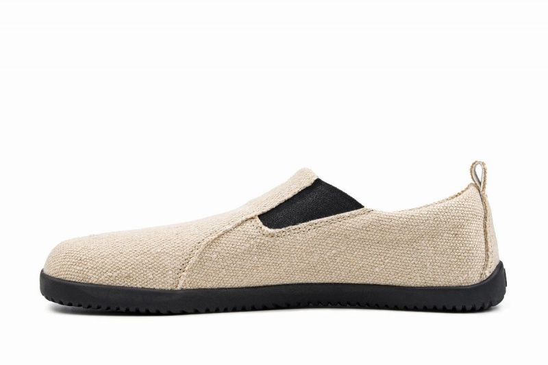 Ahinsa Hemp Barfota Slip On Sneakers Herr Beige | YCD4331II