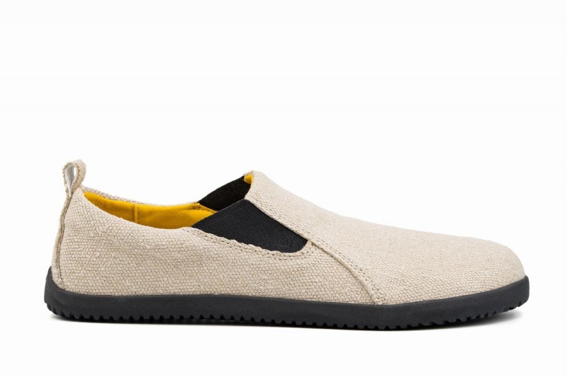 Ahinsa Hemp Barfota Slip On Sneakers Herr Beige | YCD4331II